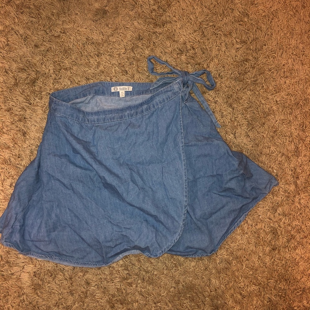 Jean Wrap around Skirt